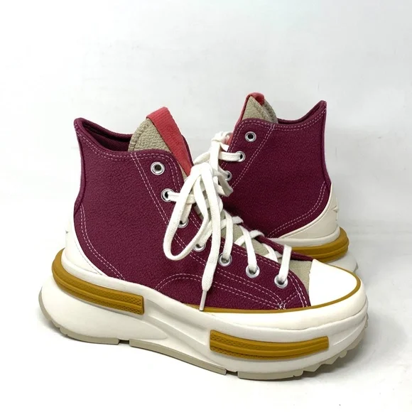 Converse Run Star Legacy CX Platform Shoes Women's Cherry Knit High Top A03053C - Picture 7 of 11